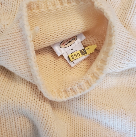 Talbots Wool 100% Knit Butter Yellow Pullover Sweater  Sz S - Picture 8 of 15